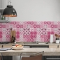 Mobile Preview: küchenrückwand folie pinke Kachel Patchwork bild 2