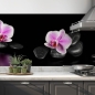 Preview: kuechenrueckwand folie spa steine mit orchideen bild 2