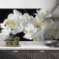 Mobile Preview: kuechenrueckwand folie weisse orchidee bild 2