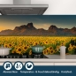 Preview: Küchenrückwand Folie Sonnenblumen Landschaft Bild 4