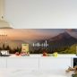Mobile Preview: Küchenrückwand Folie Berge im Sonnenuntergang Bild 2