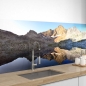 Mobile Preview: Küchenrückwand Folie See und Berge Bild 1