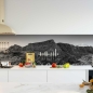 Mobile Preview: Küchenrückwand Folie Berge schwarz weiß Bild 2