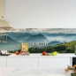 Mobile Preview: Küchenrückwand Folie Nebel Landschaft Bild 2