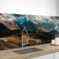 Preview: Küchenrückwand Folie Wolken Berge Bild 1