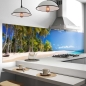 Preview: Küchenrückwand Folie tropischer Strand mit Palmen Bild 2