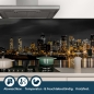 Mobile Preview: Küchenrückwand Folie Wolkenkratzer Nacht Bild 4
