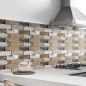 Mobile Preview: Küchenrückwand Folie Steinfassade Bild 1