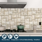 Mobile Preview: Küchenrückwand Folie griechische Steinmauer Bild 4