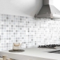 Preview: Küchenrückwand Folie Mosaik Optik Bild 1