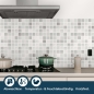 Preview: Küchenrückwand Folie Mosaik Optik Bild 4
