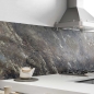 Preview: Küchenrückwand Folie rustikale Wand Bild 1