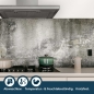 Mobile Preview: Küchenrückwand Folie dunkle Betonwand Bild 4