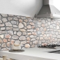 Mobile Preview: Küchenrückwand Folie spanische Steinmauer Bild 1