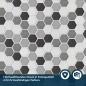 Mobile Preview: Küchenrückwand Folie Hexagon Bild 5