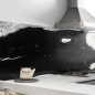 Preview: Küchenrückwand Folie Marmor schwarz & weiß Bild 1