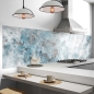 Mobile Preview: Küchenrückwand Folie Marmoroptik blau Bild 2