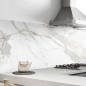 Mobile Preview: Küchenrückwand Folie Marmor Weiß Bild 1