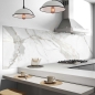Mobile Preview: Küchenrückwand Folie Marmor Weiß Bild 2