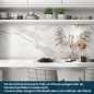Mobile Preview: Küchenrückwand Folie Marmor Weiß Bild 3