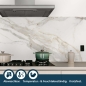 Mobile Preview: Küchenrückwand Folie Marmor Weiß Bild 4