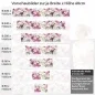 Preview: Küchenrückwand Folie Orchidee in Pink & Weiß Höhe 60cm
