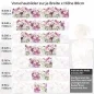 Preview: Küchenrückwand Folie Orchidee in Pink & Weiß Höhe 80cm