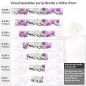 Preview: Küchenrückwand Folie Orchidee Design Höhe 51cm