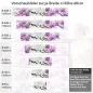 Preview: Küchenrückwand Folie Orchidee Design Höhe 60cm