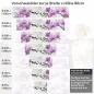 Preview: Küchenrückwand Folie Orchidee Design Höhe 80cm