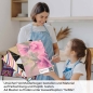 Preview: Küchenrückwand Folie rosa Blumen A4 Muster