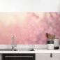 Preview: Küchenrückwand Folie rosa Blumen Hauptbild 1