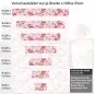 Preview: Küchenrückwand Folie rosa Orchideen Höhe 51cm