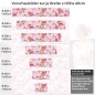 Preview: Küchenrückwand Folie rosa Orchideen Höhe 60cm