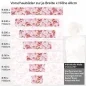 Preview: Küchenrückwand Folie rosa Orchideen Höhe 60cm