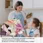 Preview: Küchenrückwand Folie elegante Rosen in Pastellfarben A4 Muster