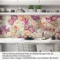Preview: Küchenrückwand Folie elegante Rosen in Pastellfarben Artikelbild 1