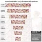 Preview: Küchenrückwand Folie elegante Rosen in Pastellfarben Höhe 60cm