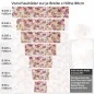 Preview: Küchenrückwand Folie elegante Rosen in Pastellfarben Höhe 80cm