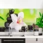Preview: Küchenrückwand Folie Orchidee Bambus SPA Hauptbild 1