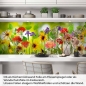 Preview: Küchenrückwand Folie Blumenwiese Artikelbild 1