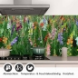 Preview: Küchenrückwand Folie bunte Blumen & Wiese Detailbild 1