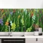 Preview: Küchenrückwand Folie bunte Blumen & Wiese Hauptbild 1