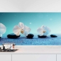 Preview: Küchenrückwand Folie weiße Orchideen Hauptbild