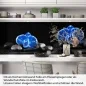 Preview: Küchenrückwand Folie blaue Orchideen Artikelbild 1