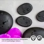 Preview: Küchenrückwand Folie Basaltsteine & Orchideen Detailbild 2
