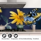 Preview: Küchenrückwand Folie Sonnenauge & Schmetterling Detailbild 1
