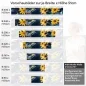 Preview: Küchenrückwand Folie Sonnenauge & Schmetterling Höhe 51cm