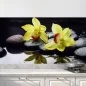 Preview: Küchenrückwand Folie gelbe Orchideen Hauptbild