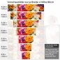Preview: Küchenrückwand Folie farbenfrohe Blumen Höhe 80cm